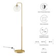 commercial led lighting fixtures Modway Furniture Floor Lamps Satin Brass