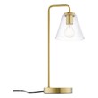gold bedside lamp shades Modway Furniture Table Lamps Satin Brass