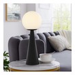 gold and glass light fixtures Modway Furniture Table Lamps White Black