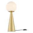 small art deco table lamp Modway Furniture Table Lamps White Satin Brass