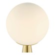 small art deco table lamp Modway Furniture Table Lamps White Satin Brass