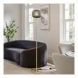 white and gold pendant light kitchen Modway Furniture Floor Lamps Black Satin Brass