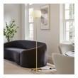 black mesh pendant light Modway Furniture Floor Lamps White Satin Brass
