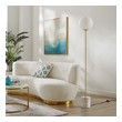 tall lamp with shelves Modway Furniture Floor Lamps White