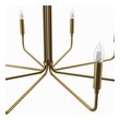 silver and glass chandelier Modway Furniture Ceiling Lamps Satin Brass