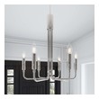 white chandelier modern Modway Furniture Ceiling Lamps Polished Nickel