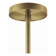 gold fixture Modway Furniture Ceiling Lamps White Satin Brass
