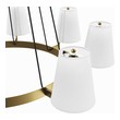chandelier light fixture for bedroom Modway Furniture Ceiling Lamps White Satin Brass