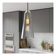 cluster pendant light fixture Modway Furniture Ceiling Lamps Clear Satin Brass