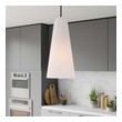 bell shaped light fixtures Modway Furniture Ceiling Lamps Opal Black