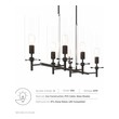 chandelier in house Modway Furniture Ceiling Lamps Clear Black