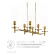 small ceiling light fixture Modway Furniture Ceiling Lamps Clear Satin Brass