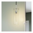 black and glass ceiling light Modway Furniture Ceiling Lamps Clear Polished Nickel