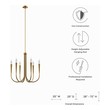 buy chandelier crystals Modway Furniture Ceiling Lamps Satin Brass