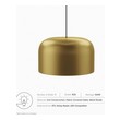 ceiling light with cord Modway Furniture Ceiling Lamps Satin Brass