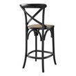 oak kitchen bar stools Modway Furniture Black
