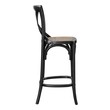 oak kitchen bar stools Modway Furniture Black