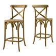 modern grey bar stools Modway Furniture Natural