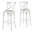 basic bar stools Modway Furniture White