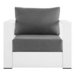 blue chair Modway Furniture Sofa Sectionals White Charcoal