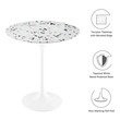 end table with outlet Modway Furniture Tables Accent Tables White Terrazzo