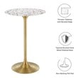 high table glass Modway Furniture Bar and Dining Tables Gold White