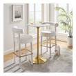 high table glass Modway Furniture Bar and Dining Tables Gold White