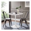 french style dining set Modway Furniture Bar and Dining Tables White White