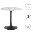 round dining room table Modway Furniture Bar and Dining Tables Black White