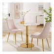 table & 4 chairs Modway Furniture Bar and Dining Tables Gold White