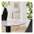 small 4 person dining table Modway Furniture Bar and Dining Tables Gold White