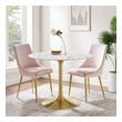 gray and white kitchen table Modway Furniture Bar and Dining Tables Gold White