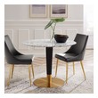 6 chairs dining table sets Modway Furniture Bar and Dining Tables Gold White