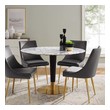 tall dining room sets Modway Furniture Bar and Dining Tables Gold White