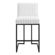 wood seat stool Modway Furniture Bar and Counter Stools White