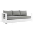 wicker patio furniture nearby Modway Furniture Sofa Sectionals White Gray