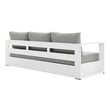 wicker patio furniture nearby Modway Furniture Sofa Sectionals White Gray
