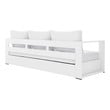 outdoor area furniture Modway Furniture Sofa Sectionals White White