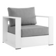 sofa with pillow Modway Furniture Sofa Sectionals White Gray