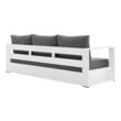 aluminum outdoor set Modway Furniture Sofa Sectionals White Charcoal