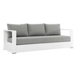 outdoor furniture set near me Modway Furniture Sofa Sectionals White Gray