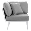 sofa and sectionals reviews Modway Furniture Sofa Sectionals White Gray