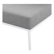 white aluminium patio furniture Modway Furniture Sofa Sectionals White Gray
