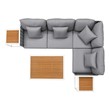 sleeper sofa green Modway Furniture Sofa Sectionals White Gray