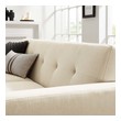 velvet white couch Modway Furniture Sofas and Armchairs Beige