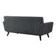 gray sectional sleeper sofa Modway Furniture Sofas and Armchairs Charcoal