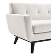 white sleeper sofa sectional Modway Furniture Sofas and Armchairs Ivory