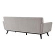 l sectional leather Modway Furniture Sofas and Armchairs Light Gray