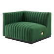 grey suede sectional Modway Furniture Sofas and Armchairs Sofas and Loveseat Black Emerald
