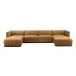 oversize sofa Modway Furniture Sofas and Armchairs Black Cognac
